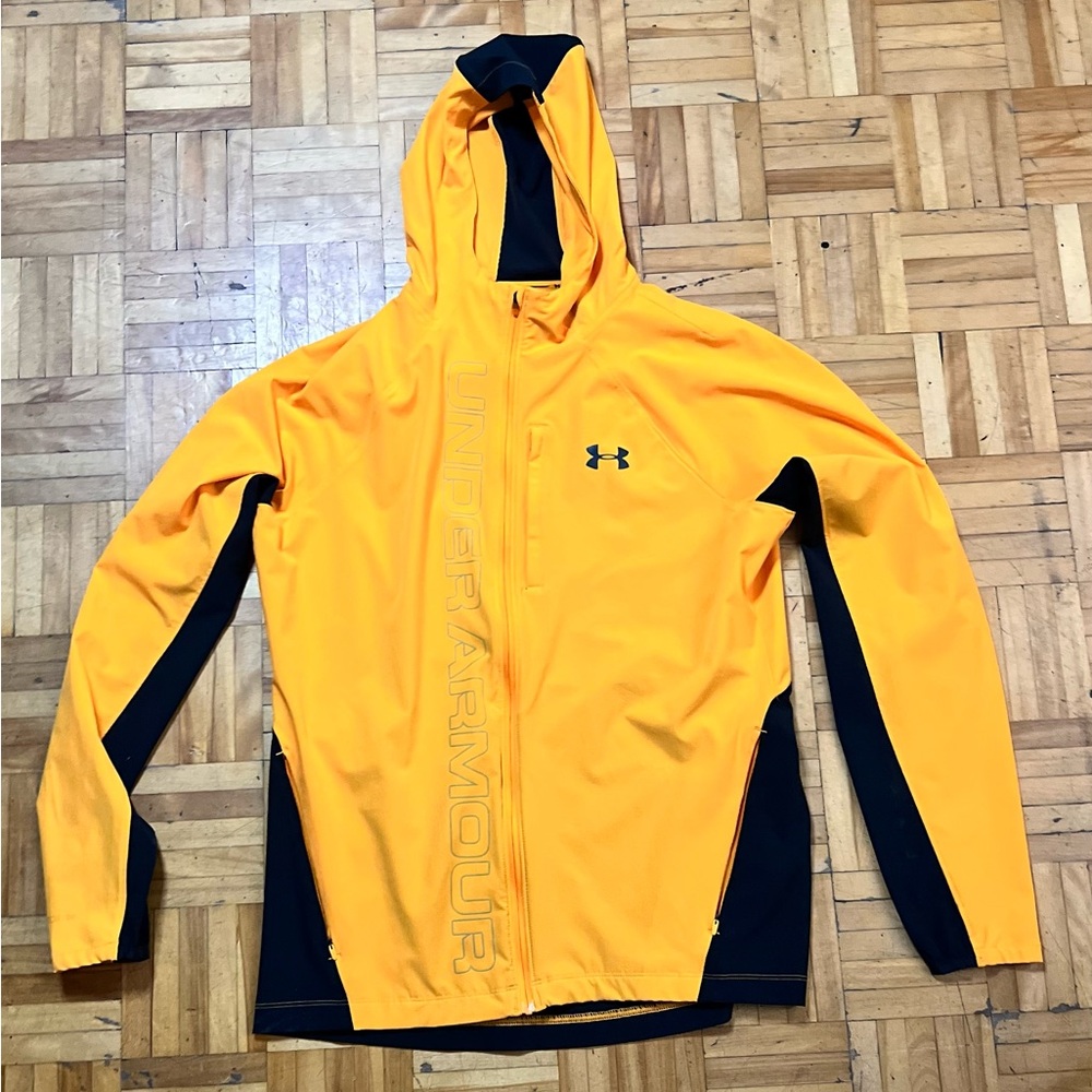 Under Armour Yellow and Black jacket Hoodie